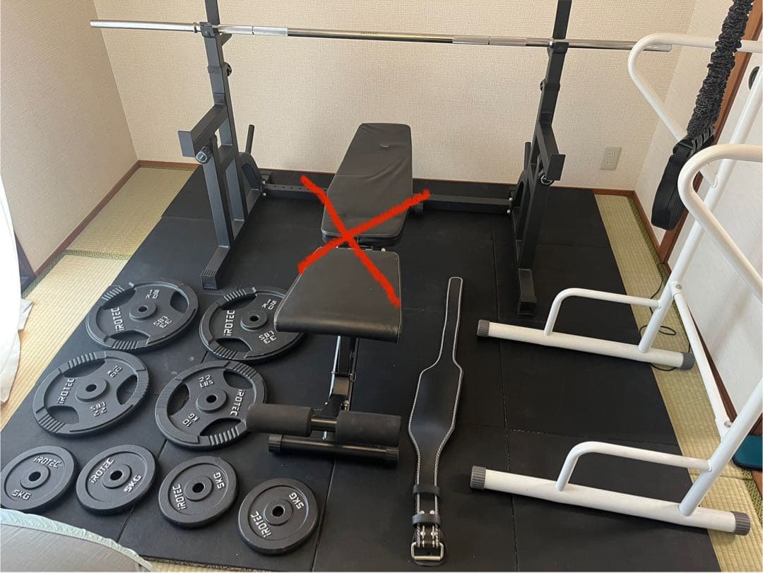 ベンチプレスセット　懸垂機他セット　IROTEC 筋トレ　約10万円相当