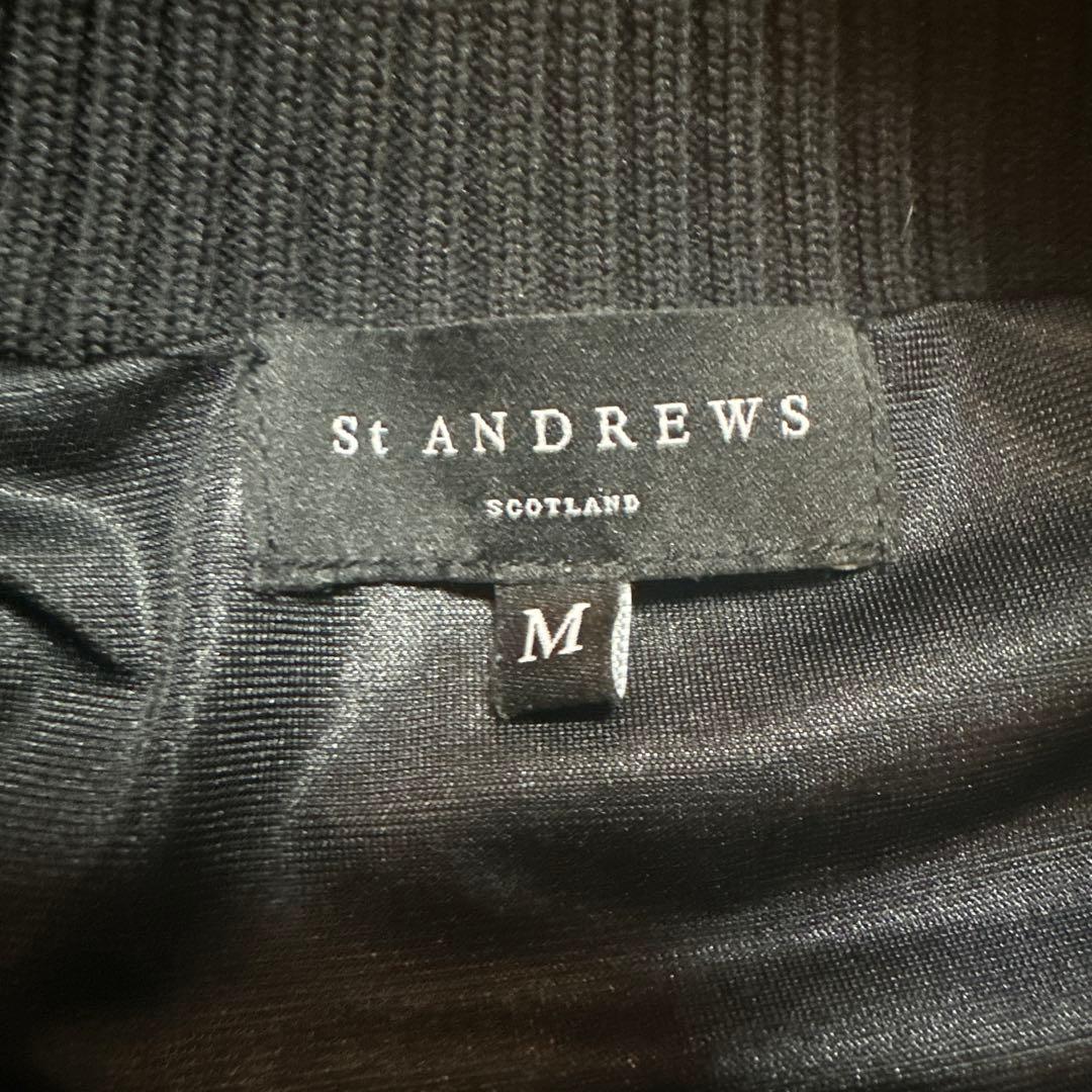 セントアンドリュース　メンズ　M ブラック ジップアップジャケット
