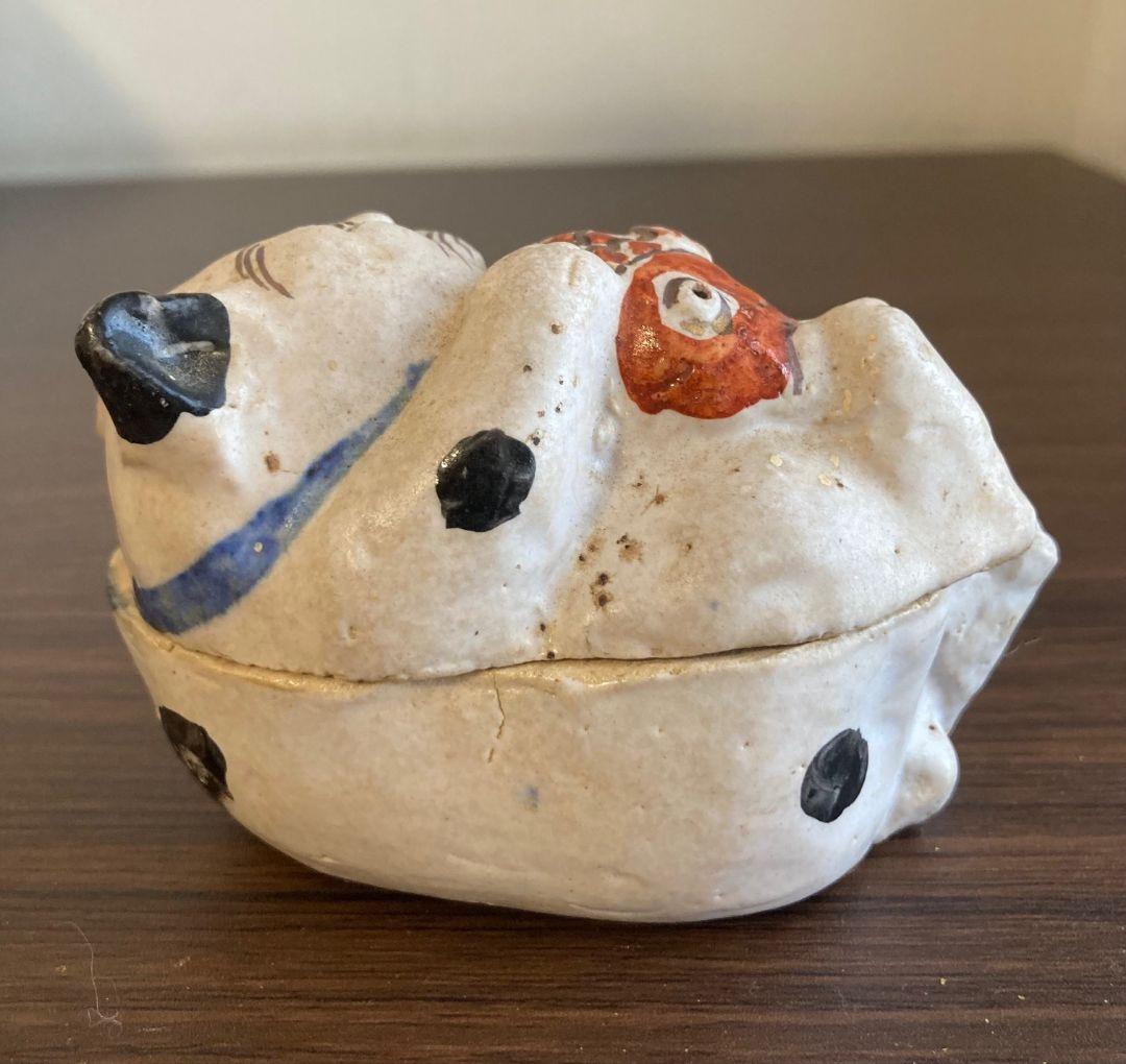 ささきようこ　猫　猫小物入れ　鯛　陶器　陶芸