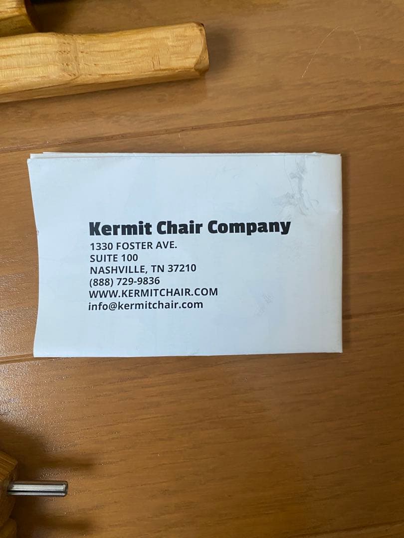 新品未使用 刻印あり カーミットチェアオークブラウン ヒジラクセット アメリカ製