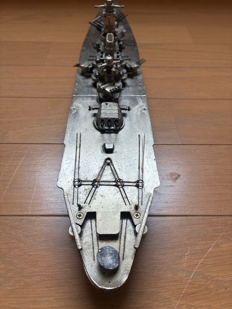 【希少ジャンク】戦艦大和 金属模型 約47cm 現状品 本体のみ