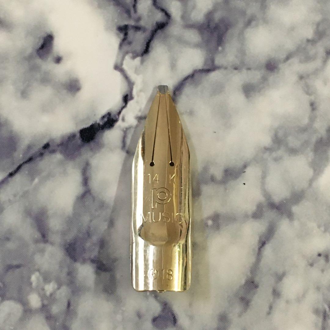 #0189 オーバーホール済み 万年筆 金使用量最大級　PLATINUM 14k