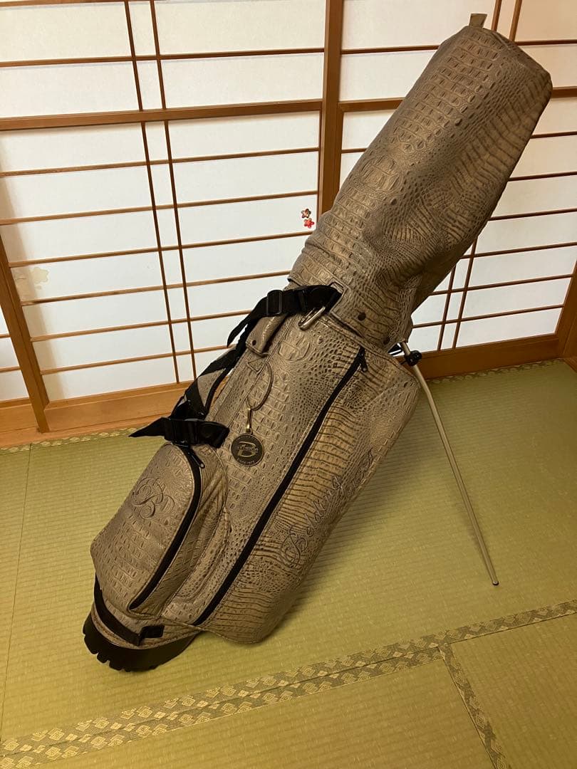 【出品再開】 BELDING スタンド式キャディーバック （クロコ調）