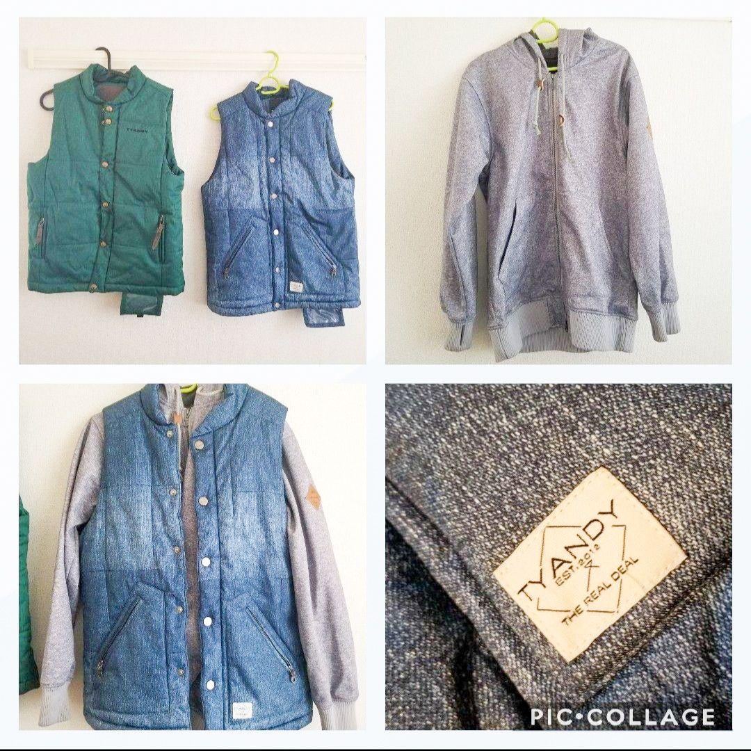 スノーボードウェア ベスト 3点セット ウェア スノーボード お洒落 S