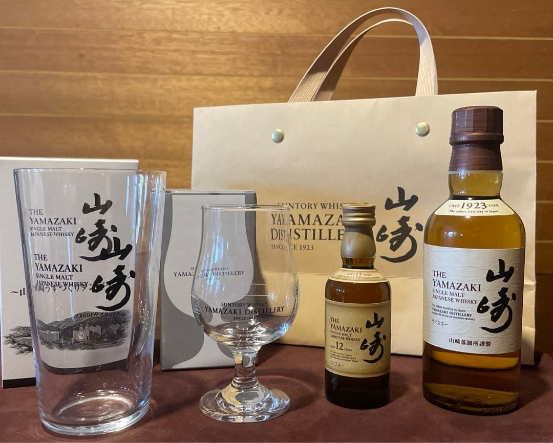 サントリー山崎蒸溜所ウイスキー、グラスセット