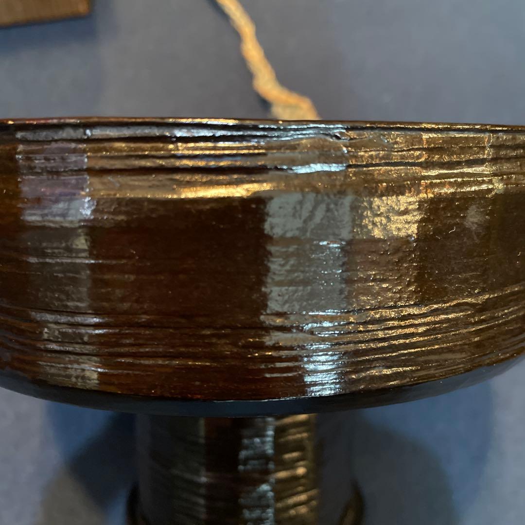 茶道具「菓子器」千家十職【飛来一閑】(造)の『独楽形 菓子器』共箱