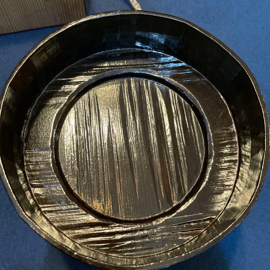 茶道具「菓子器」千家十職【飛来一閑】(造)の『独楽形 菓子器』共箱