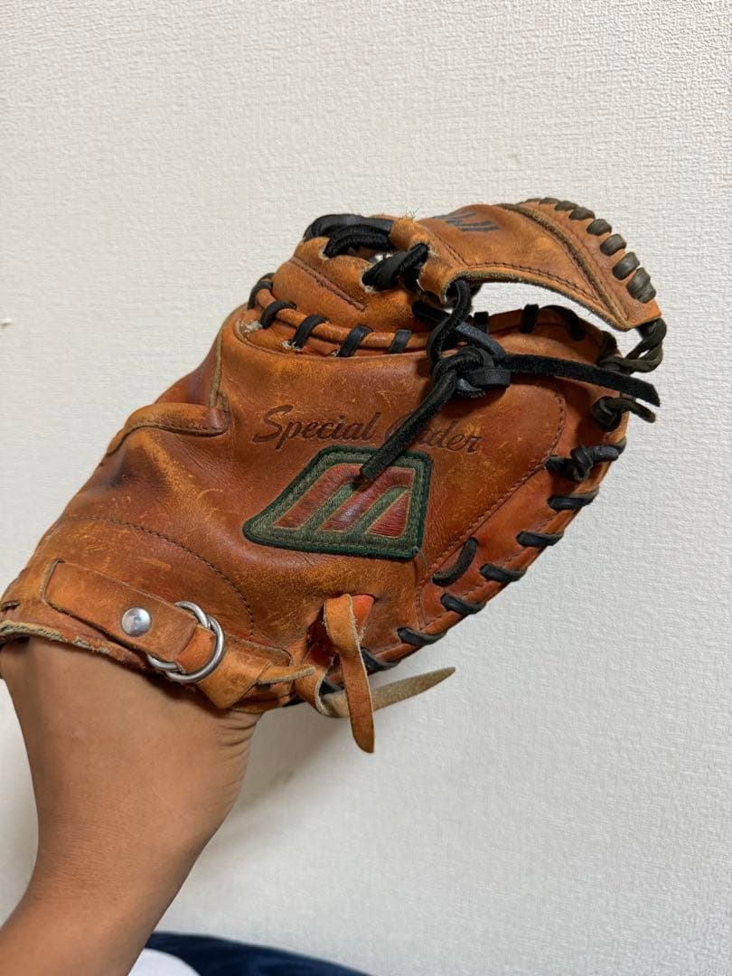 辻発彦実使用ミット　硬式キャッチャーミット　ミズノビックエム　プロ支給品