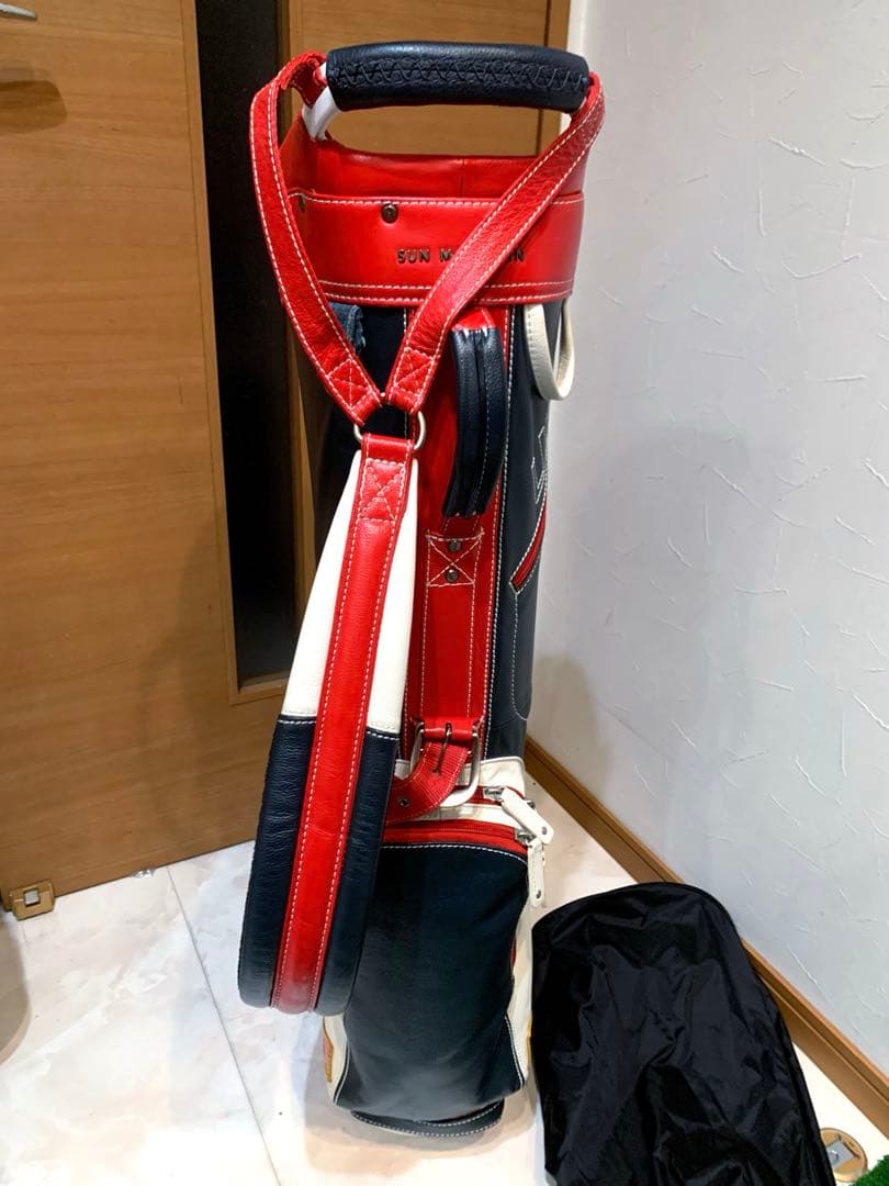 ほぼ未使用　完全完売　サンマウンテン　本革/レザー　キャディバッグ