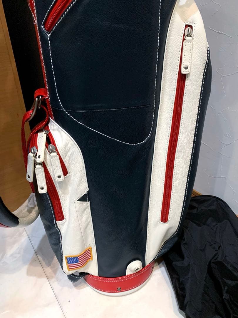 ほぼ未使用　完全完売　サンマウンテン　本革/レザー　キャディバッグ