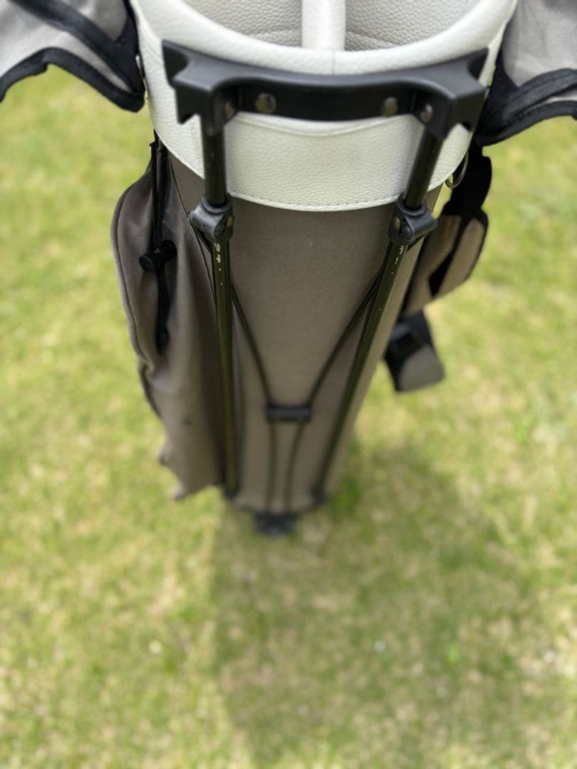 木の庄帆布 スタンド式グレーキャディバッグ