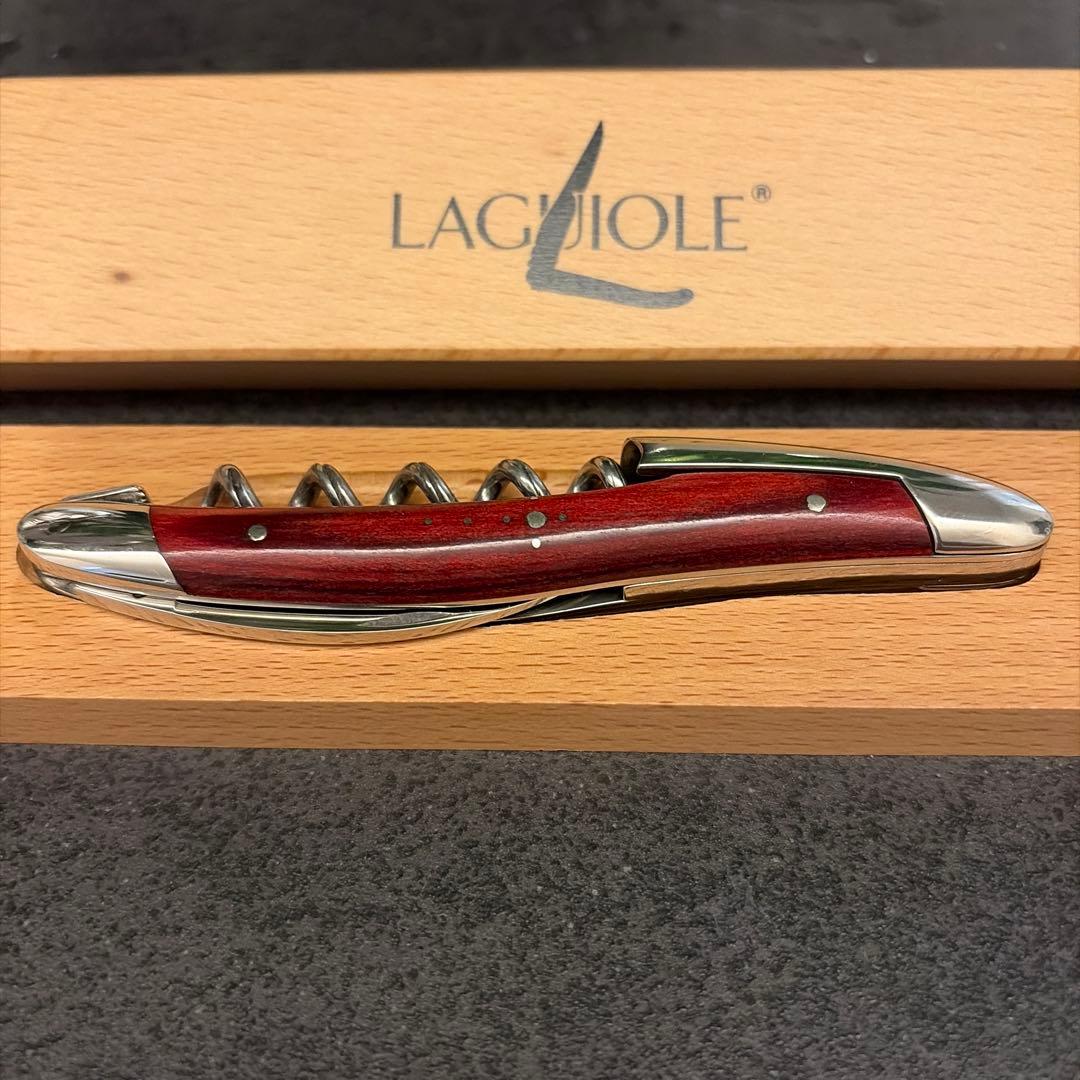 LAGUIOLE コルクスクリュー 赤（ローズウッド）⭐️新品⭐️