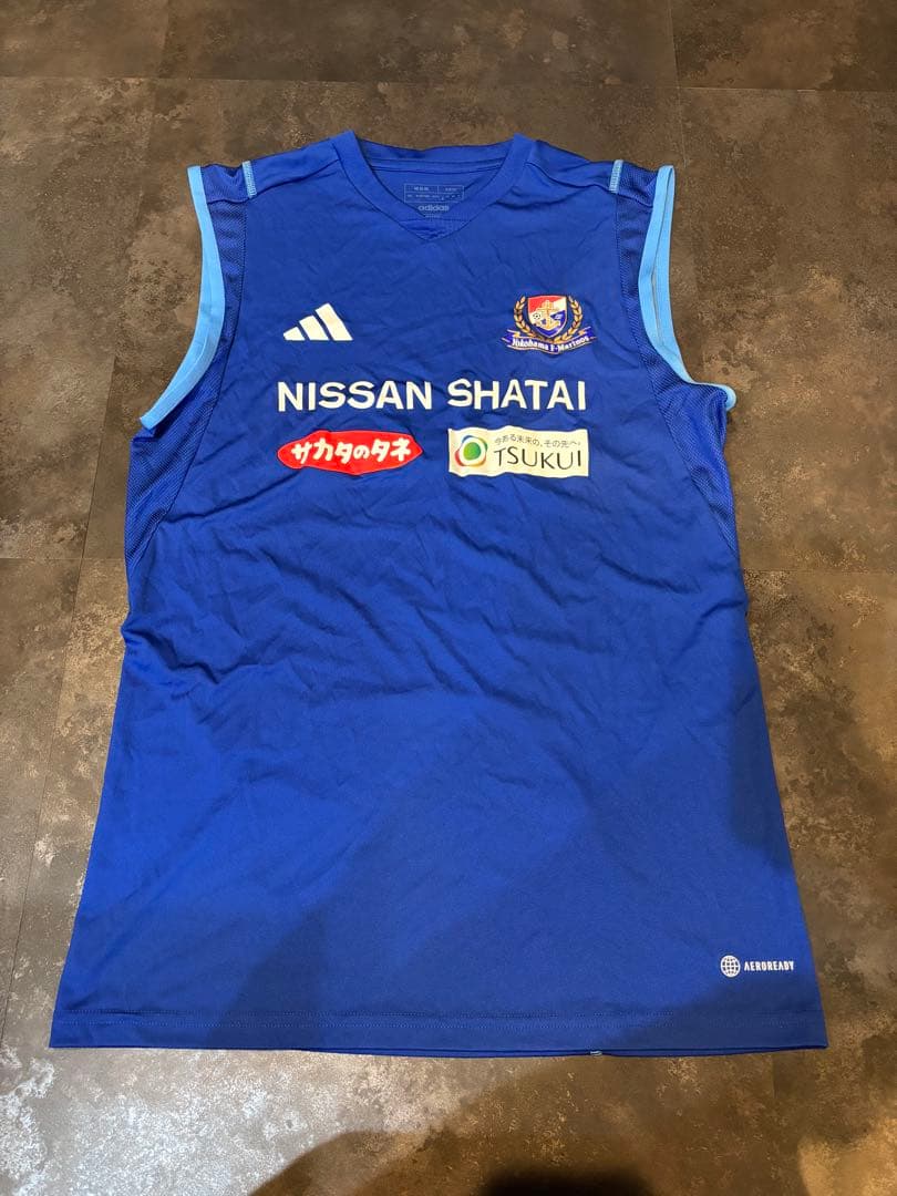 adidas 横浜Fマリノス　支給品　フルスポンサー　ノースリーブ