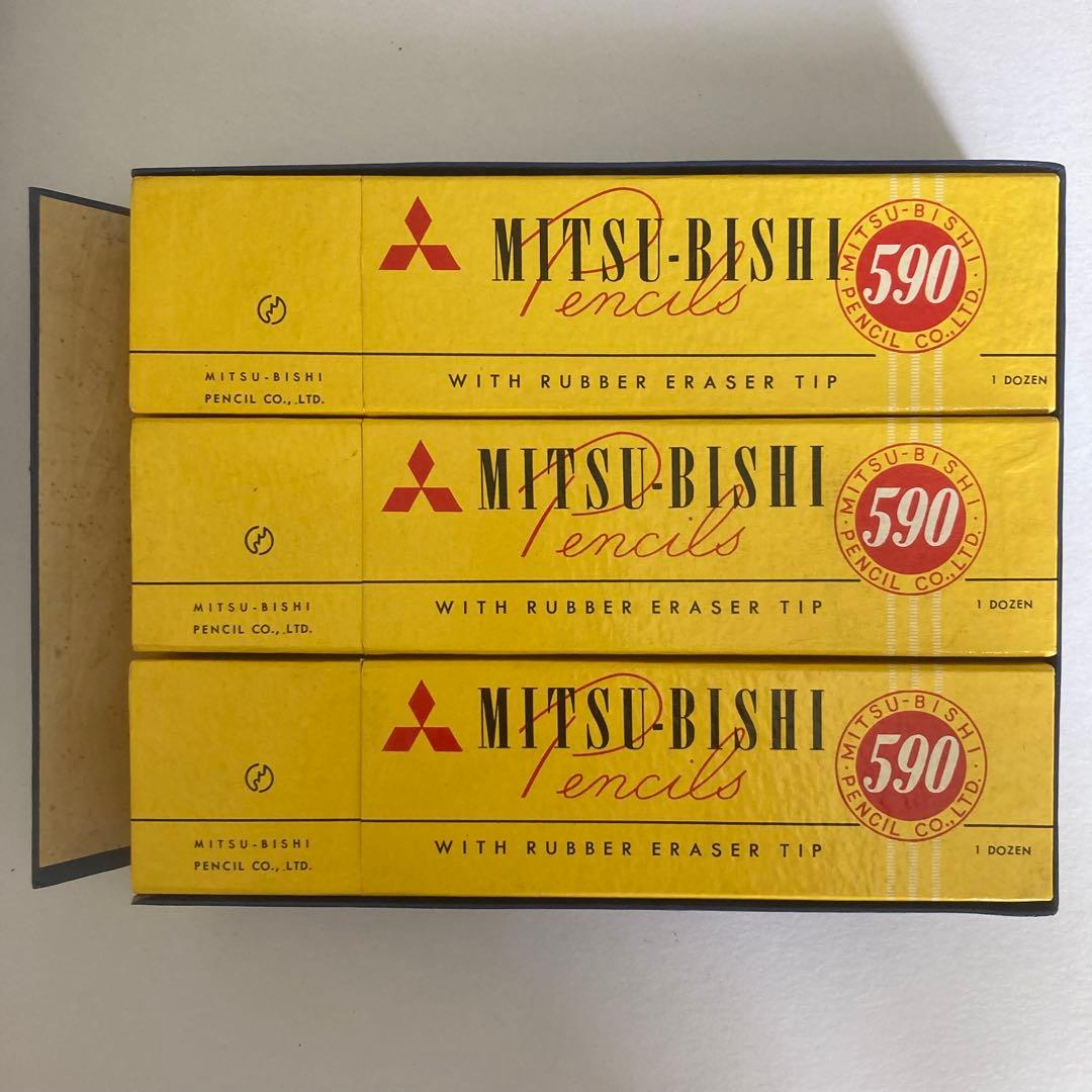 三菱鉛筆　真崎大和　事務用鉛筆　590 6ダース　箱入り No.2