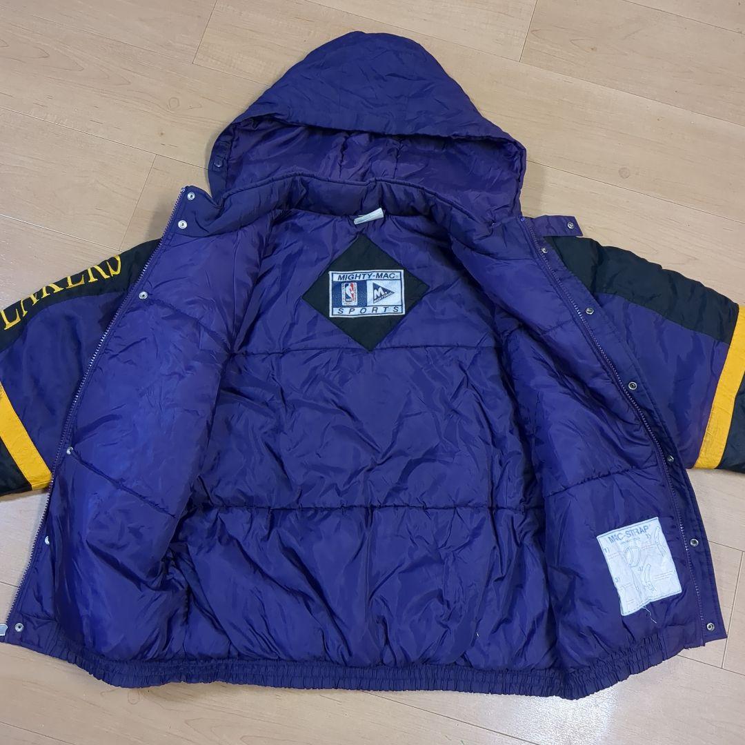 90s レイカーズ　ボンバージャケット　XL ロサンゼル　LAKERS