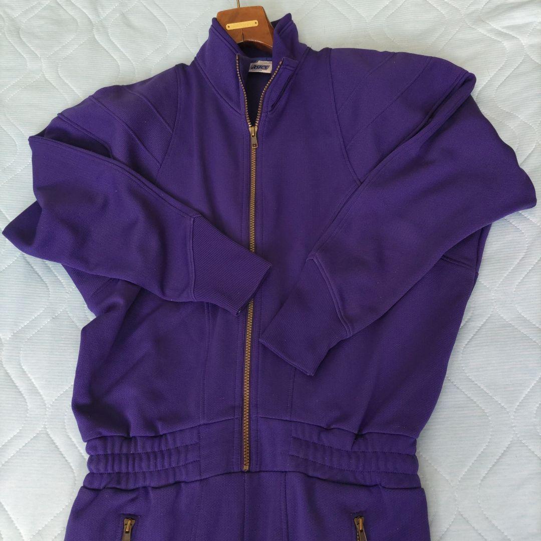 90s asics RECORDER 日本製 トレーニング ジャージワンピース