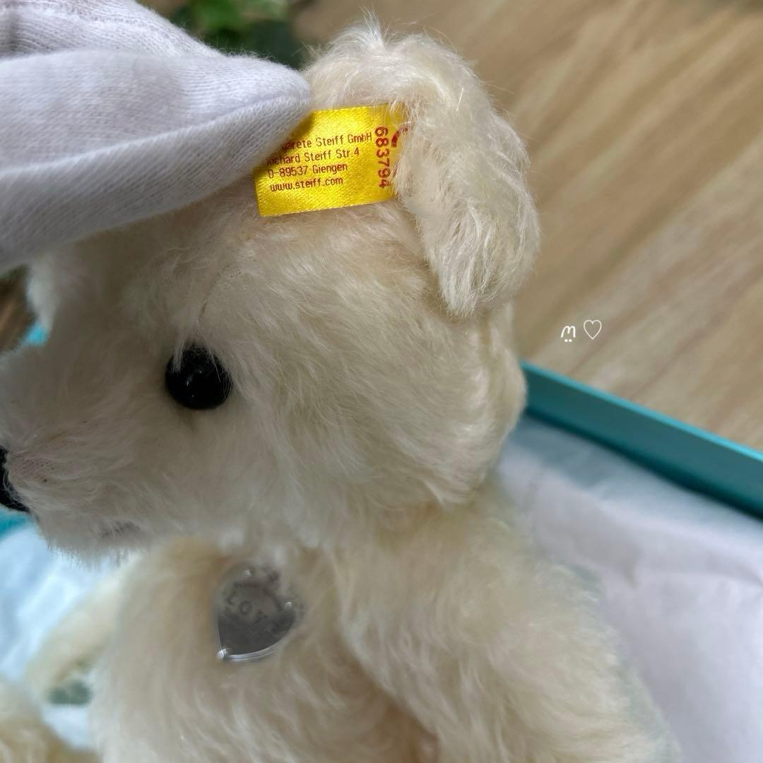 リターントゥティファニーラブテディベア　シュタイフコラボ　ホワイト　ぬいぐるみ