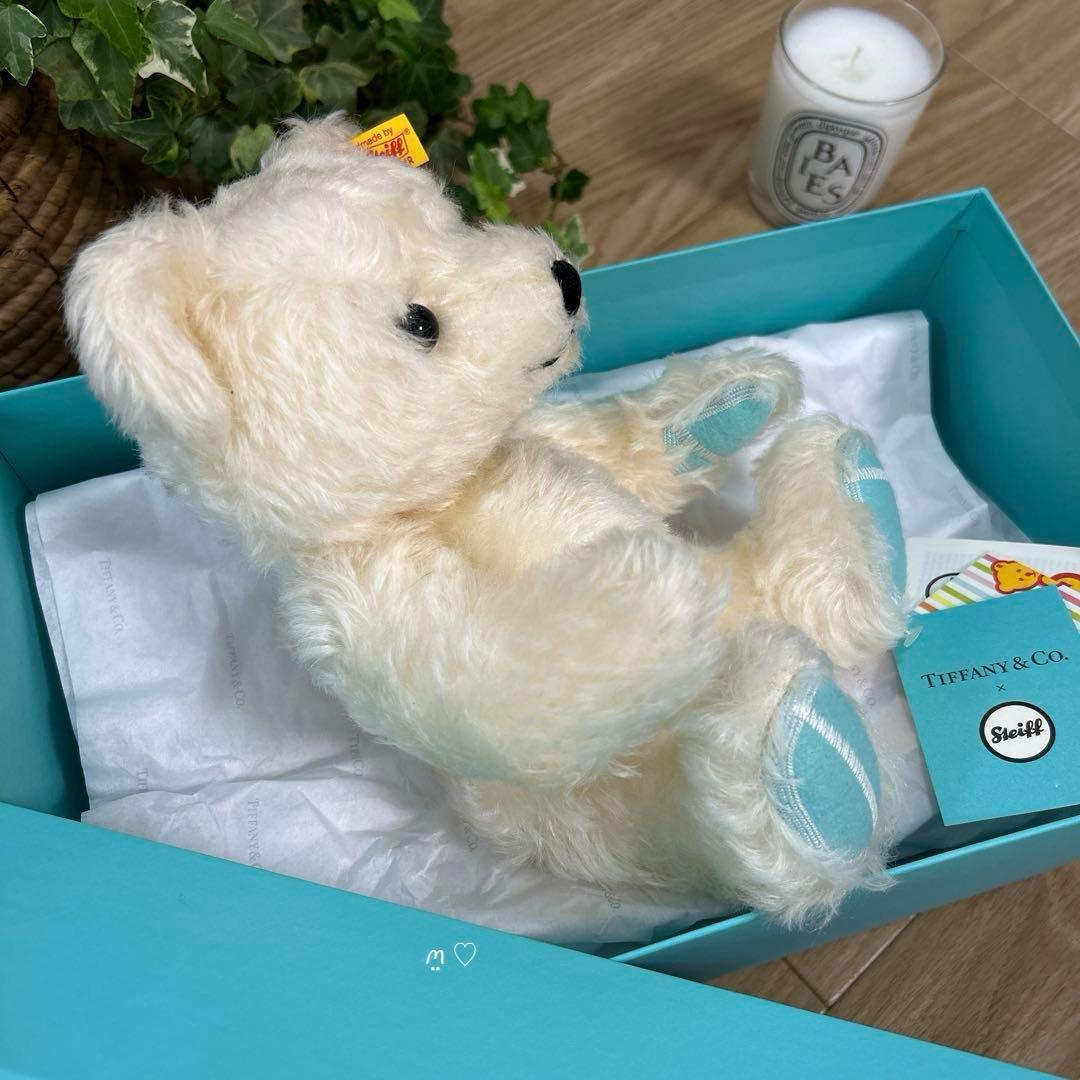 リターントゥティファニーラブテディベア　シュタイフコラボ　ホワイト　ぬいぐるみ