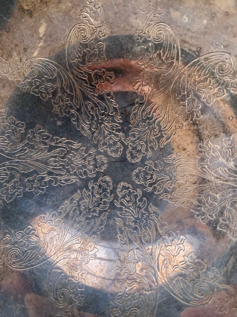 花模様ボウル 319g 銀製