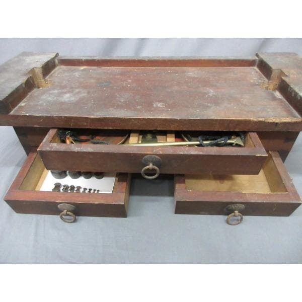 分銅12個と天秤台 [B28243]