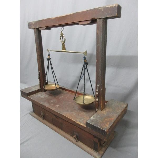 分銅12個と天秤台 [B28243]