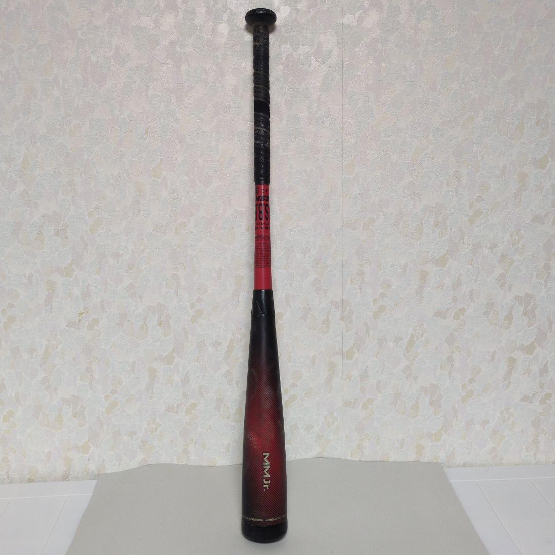 中古　MMJr.78cm トップバランス 軟式バット ブラック×レッド