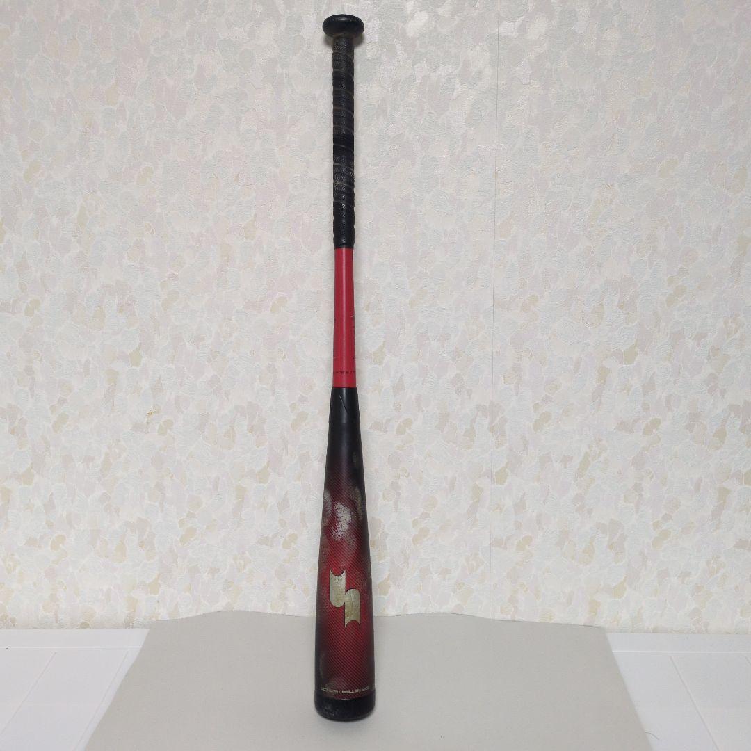 中古　MMJr.78cm トップバランス 軟式バット ブラック×レッド