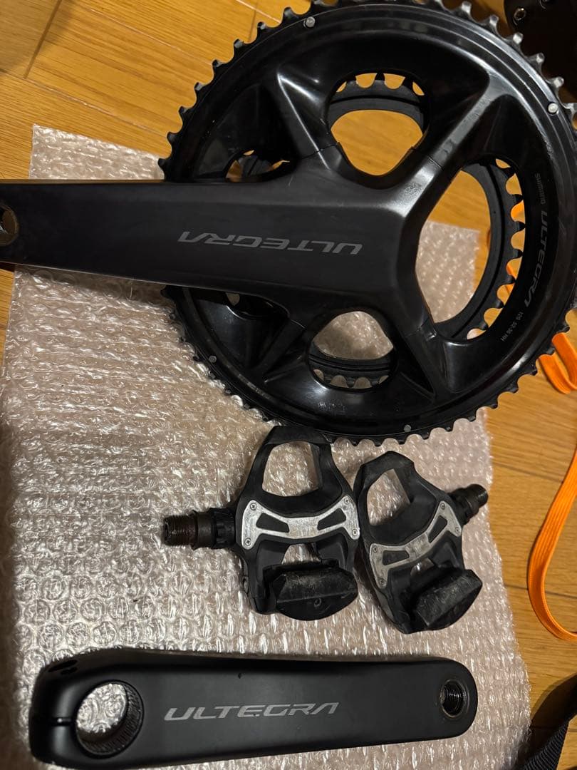 r8170 クランク、チェーンリング、170mm 52-36 ペダルセット