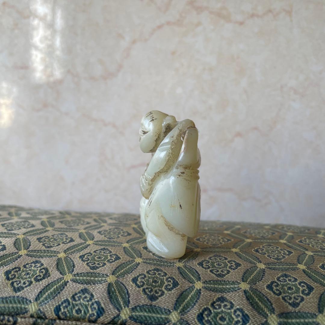 古玉　砡　アンティーク　人物　古玩　古美術　古砡　中国　China