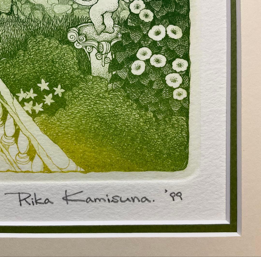 絵画・額縁・版画・上砂理佳・Prelude・エッチング・美術品・インテリア・雑貨