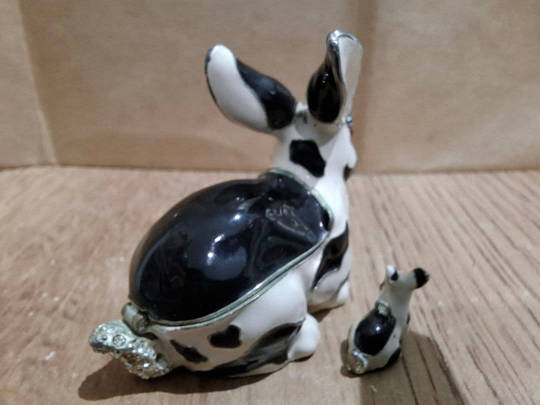 金属工芸 親子兎 秘密箱ArorA2003