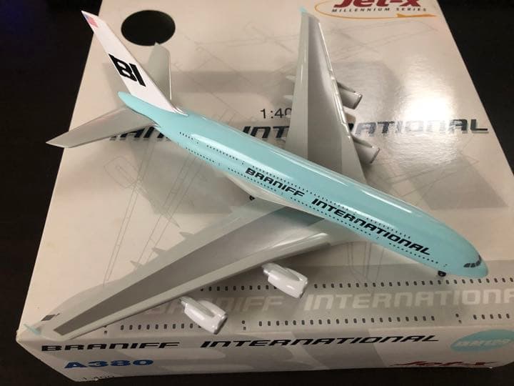 Jet-X 1/400 JXM129 A380QC BRANIFF ライトブルー