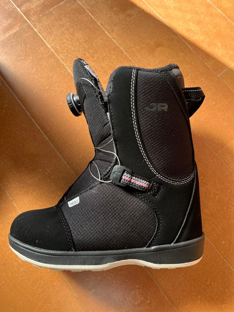 美品　BOAシステム ブラック スノーボードブーツ ￼ HEAD 23.5cm