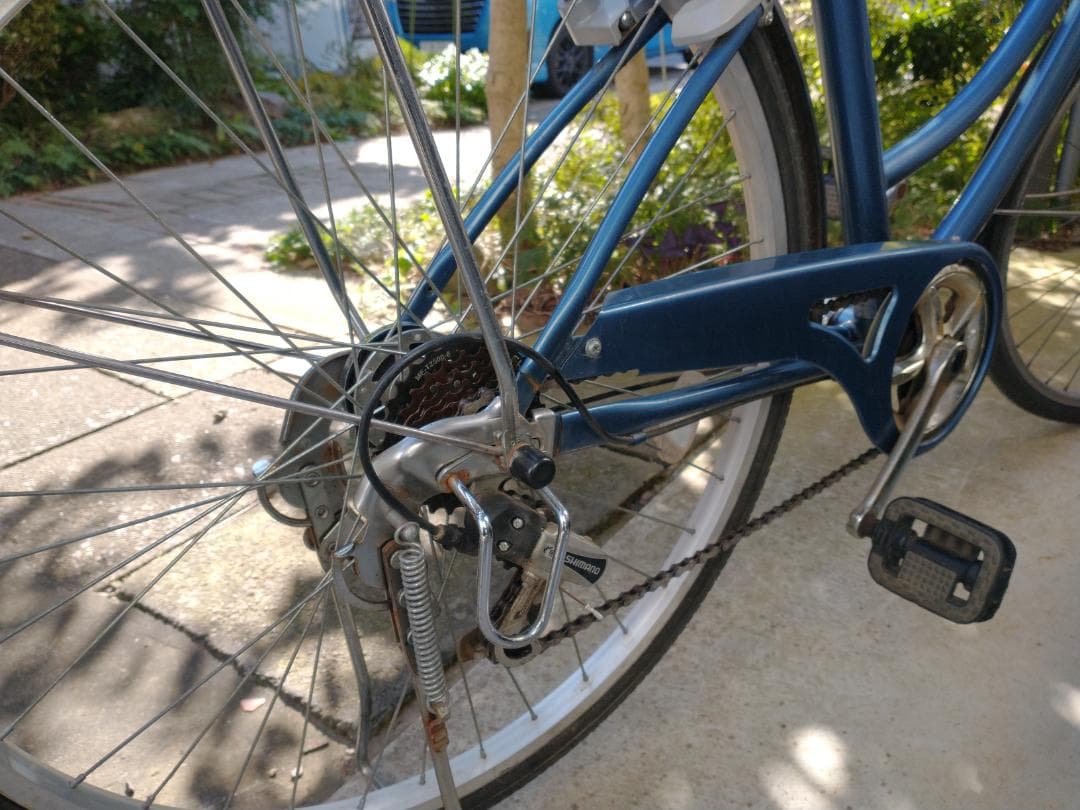 【柏市引取限定】ママチャリ 26インチ 鍵/オートライト/6段変速付(アサヒ)