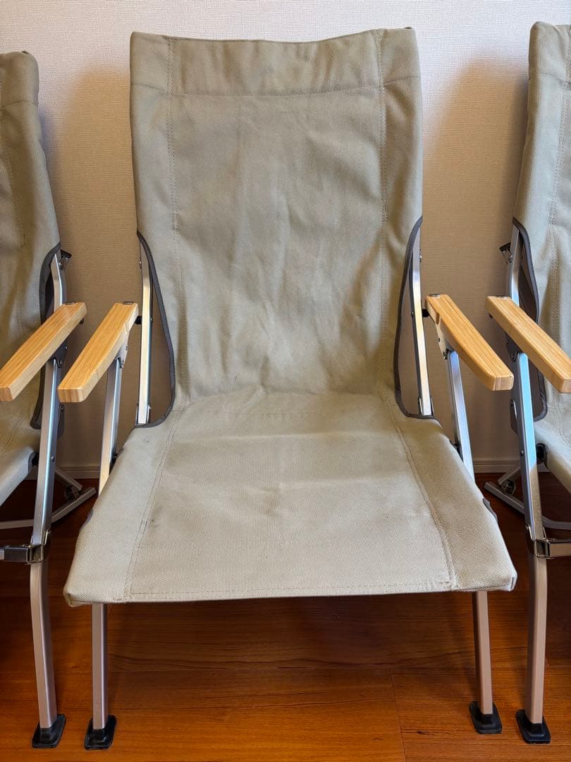 スノーピーク  peak ガーデンローチェア30 カーキ 3脚セット