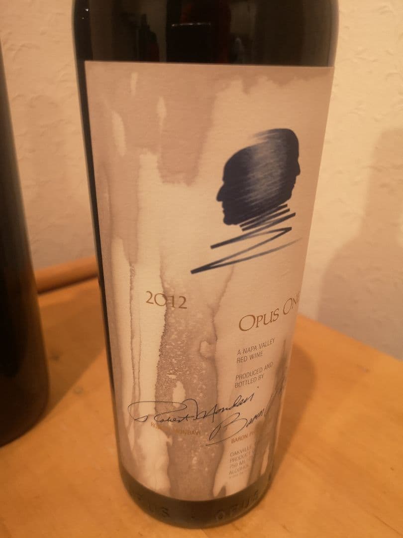 オーパスワン 2012 オーバーチュア ２本セット ( ラベル汚れ、ボトム欠け)