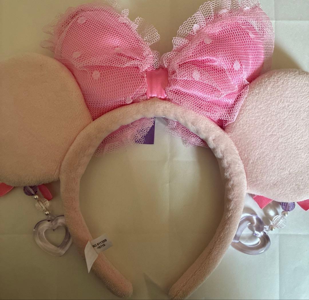 (希少)ディズニーリゾート ミニーマウス カチューシャ リボン イヤリング