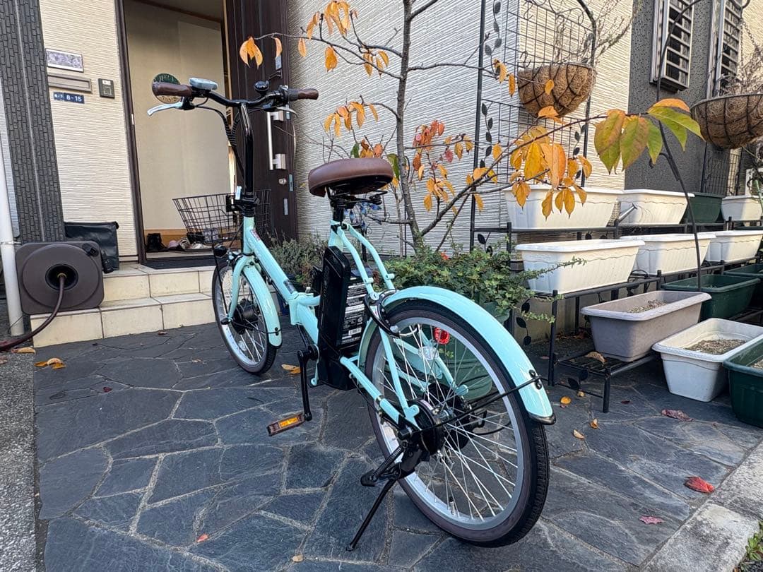 【未使用】PROVROS 折りたたみ式電動アシスト自転車 ミントグリーン