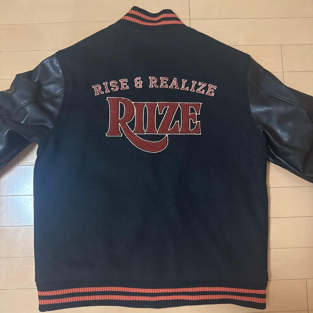 RIIZE VARSITY JACKET スタジャン ブラック/オレンジ