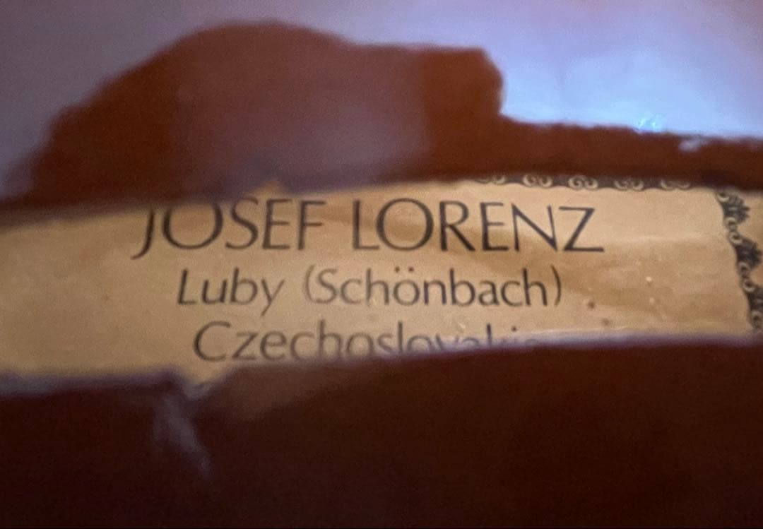 チェコスロバキア 3/4サイズ　 JOSEF LORENZ Luby 美音です