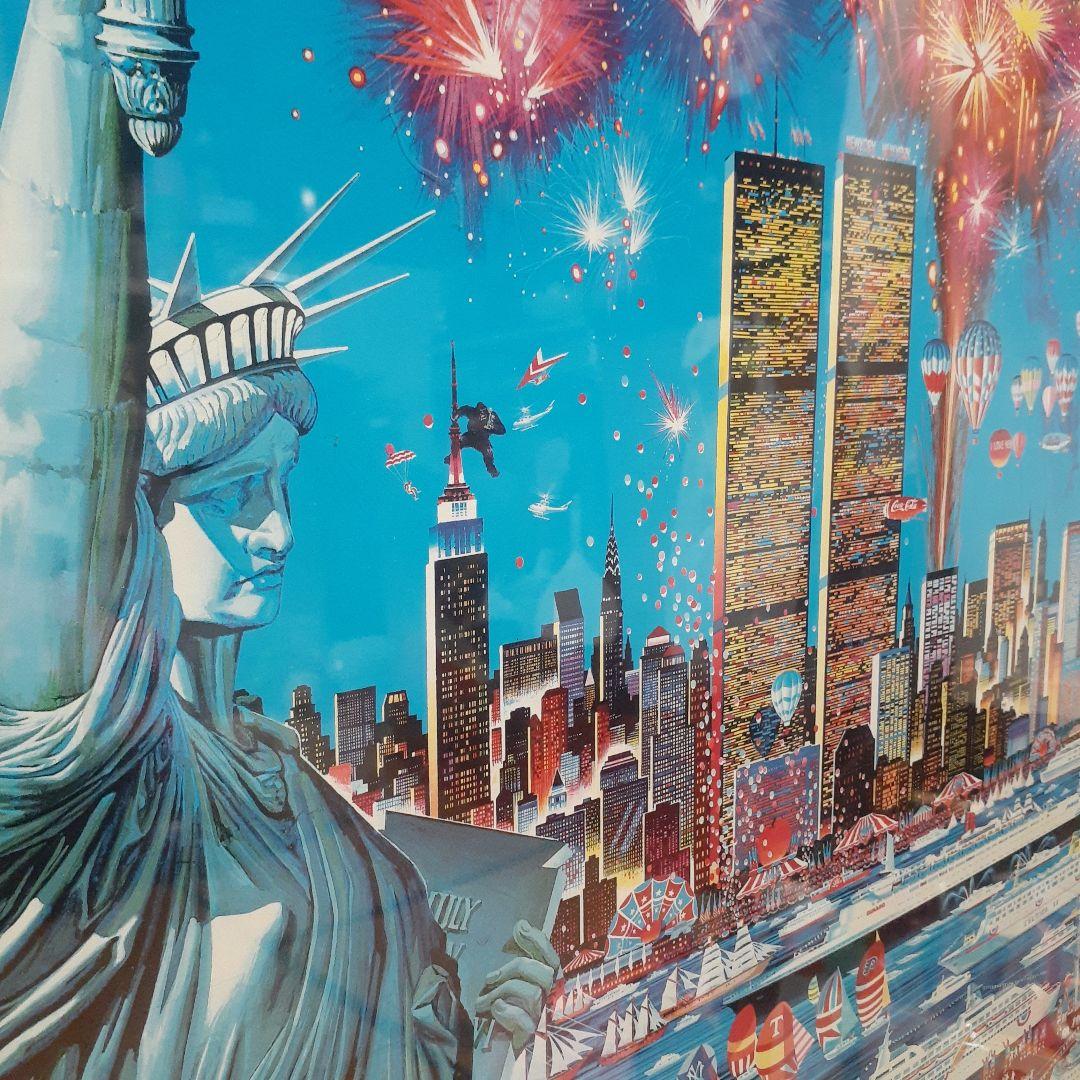 レア‼️　80s ヒロヤマガタ　特大　自由の女神ポスター　モダンアート