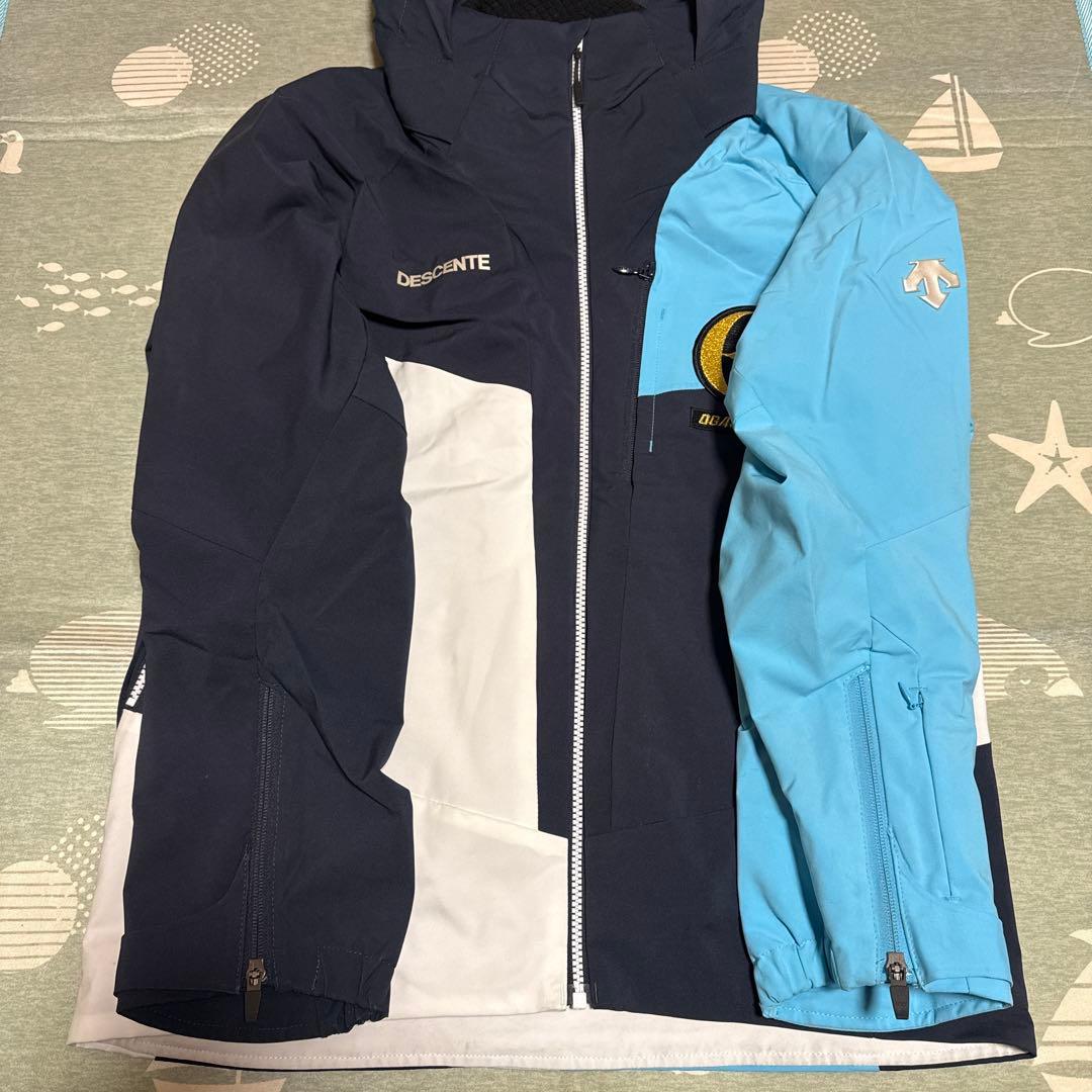 OGSAKA DESCENTE スキーウェア 上下 Mサイズ 紺/白/水色