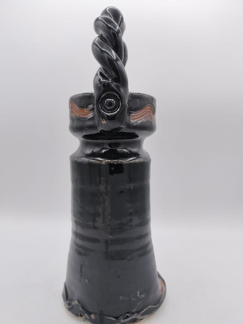 c864 むすび花入 古瀬戸 十三代　山口小左衛門 木箱 茶道具 古物