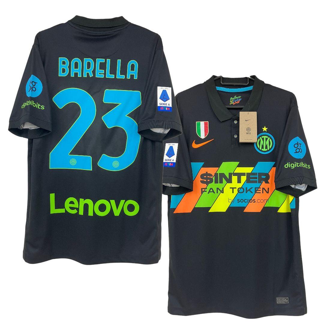 21-22 インテル　バレッラ　NIKEオフィシャル　フルパッチユニフォーム