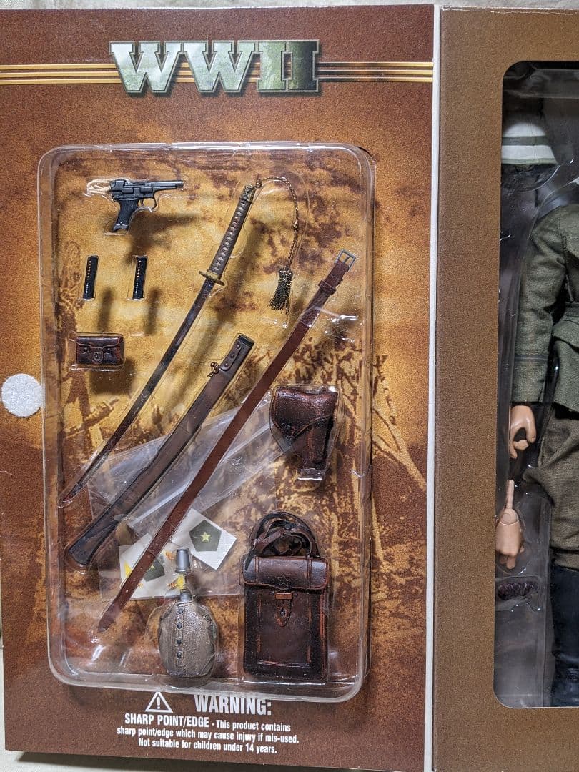 日本軍　陸軍　将校 軍服　ミリタリーフィギュア　中川三郎 中古　パーツ有り