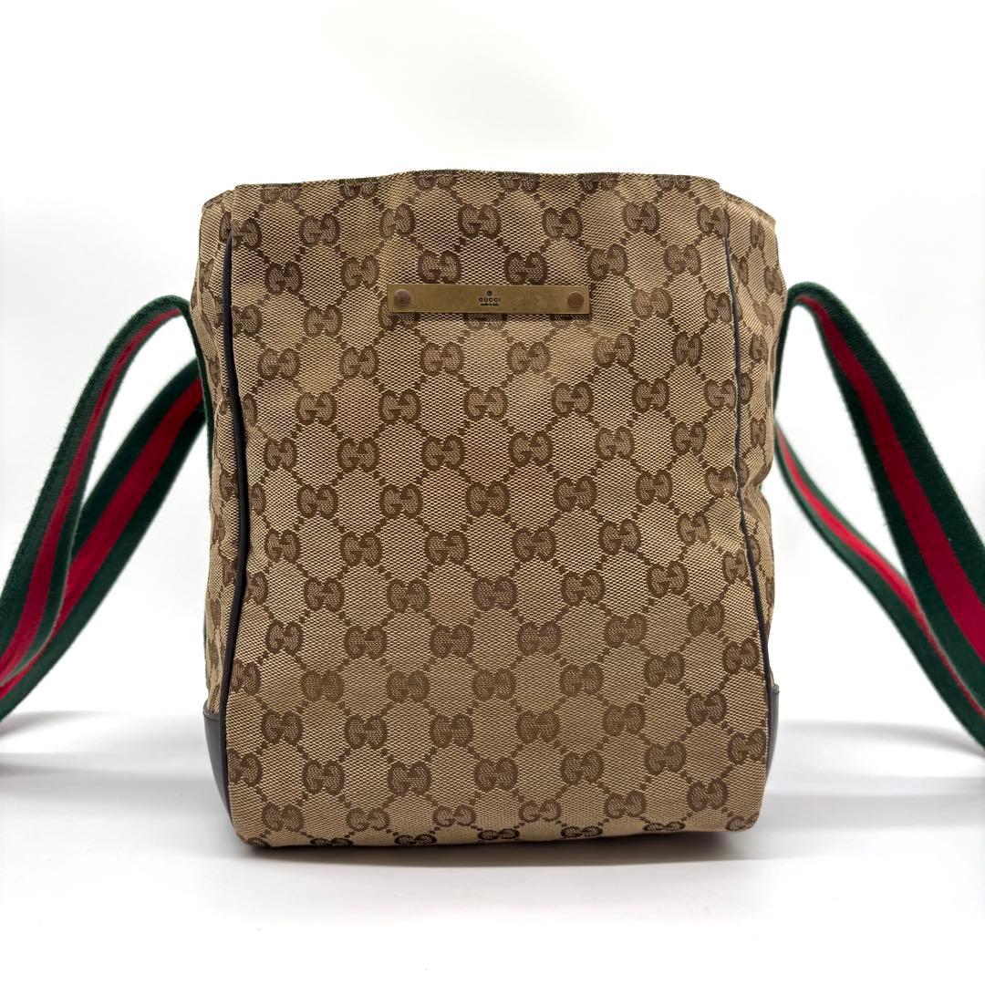 【極美品 希少】GUCCI ドッグ キャリーバッグ シェリー キャンバス