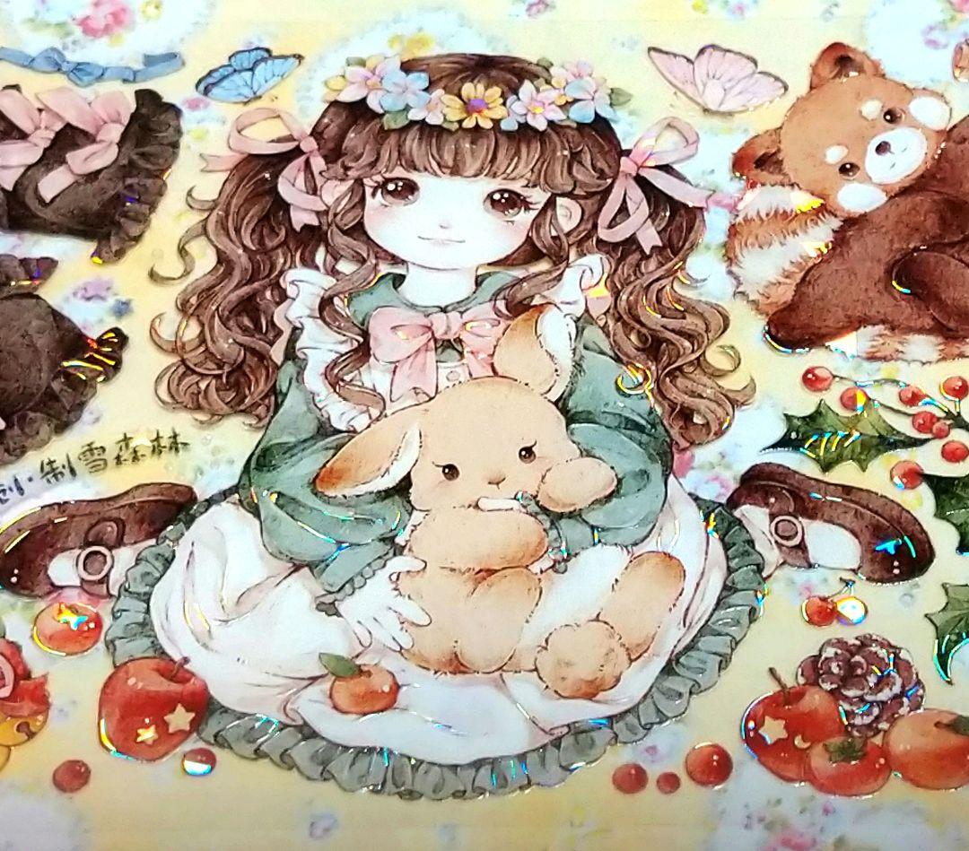 ✩のこり２✩J876＃制雪森林(贝壳光)浸月岛切り売り海外人物マステ女の子