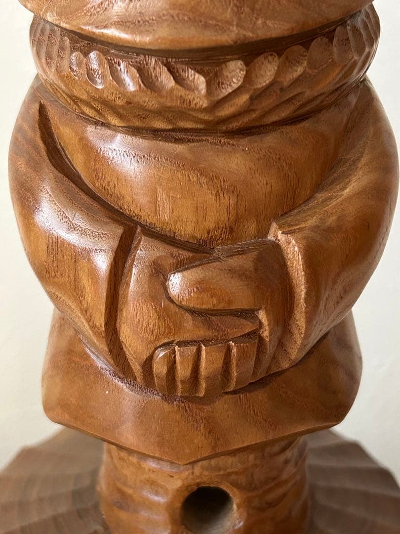 ◇美品・北海道彫刻◇コロポックル30cm