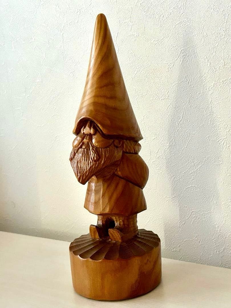 ◇美品・北海道彫刻◇コロポックル30cm