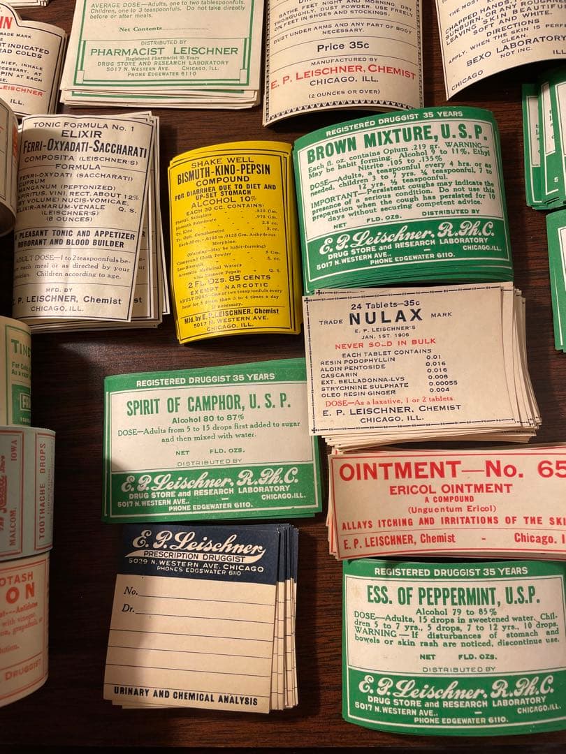 他の方はご購入お控え下さい　海外　ファーマシーラベル　45種　61枚✖️3